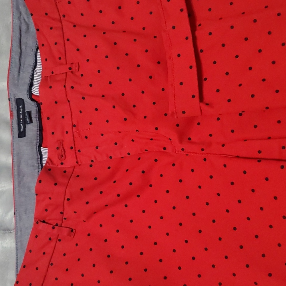 Tommy Hilfiger, red polka-dot size 14